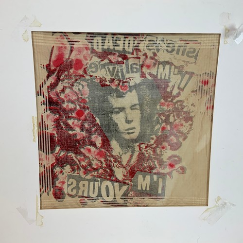 296 - Sex Pistols/Sid Vicious/Punk interest - A vintage handkerchief 