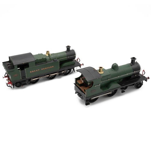 272 - Two O gauge Great Western Railway tank and locomotive. Tank in Livery Green number 1120, locomotive ... 