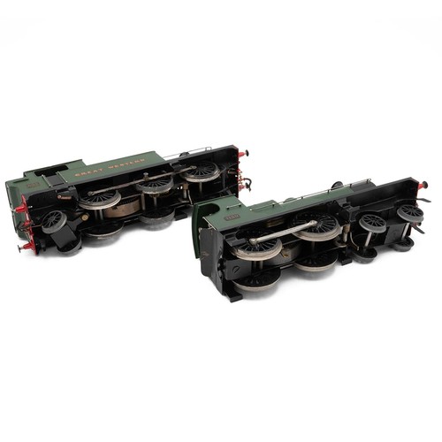 272 - Two O gauge Great Western Railway tank and locomotive. Tank in Livery Green number 1120, locomotive ... 