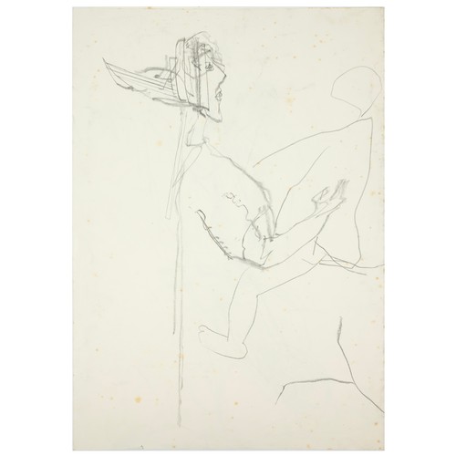 126 - George Fullard ARA (1923–1973)A folio of twenty-two original sketches/drawings, to include abstract ... 
