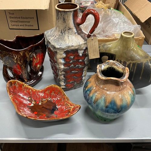 46 - A Heinz Siery Germany vase and other vases.