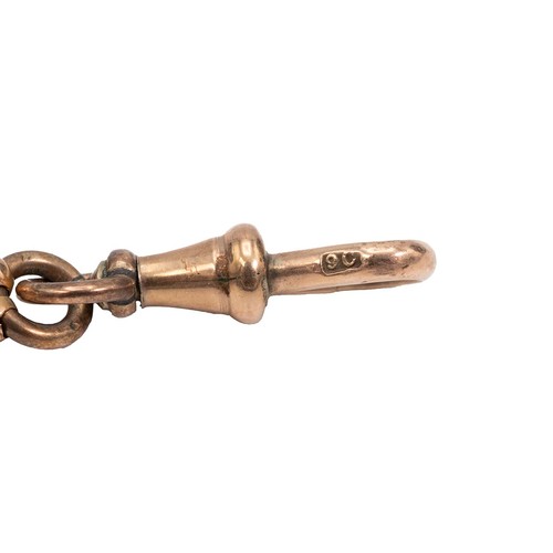 103 - 15ct gold (tested) necklace with 9ct lobster clasp L112cm, weight 20.4 grams.