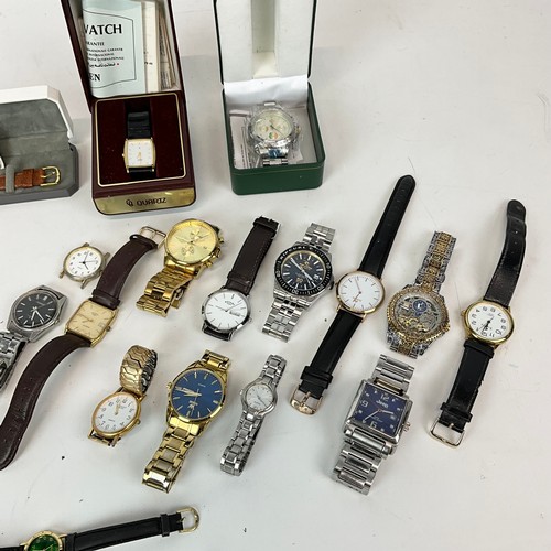 328 - A large collection of fashion watches and costume watches, including Rip Curl, Rotary, Accurist, Cit... 
