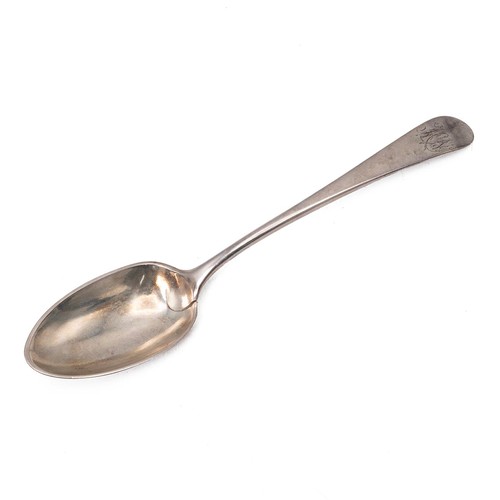 421 - A Georgian desert spoon hallmarked Edinburgh 1789, Alexander Zeigler, 36 grams.