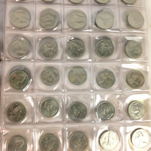 456 - Decimal Coins - album including 1/2p, 1p, 2p, 5p, and 10p coins, plus a quantity of £5 Crowns, inclu... 