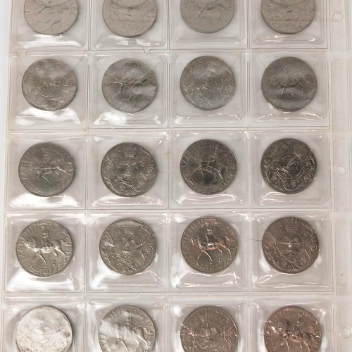 456 - Decimal Coins - album including 1/2p, 1p, 2p, 5p, and 10p coins, plus a quantity of £5 Crowns, inclu... 