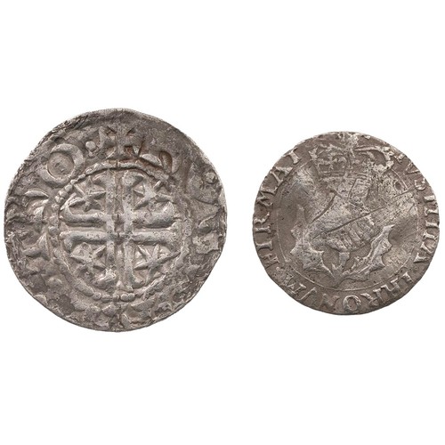 467 - Scotland Coins (2) - William I Penny, Short Cross and Stars, phase B (S 5029), HV WALTER, F; and Cha... 