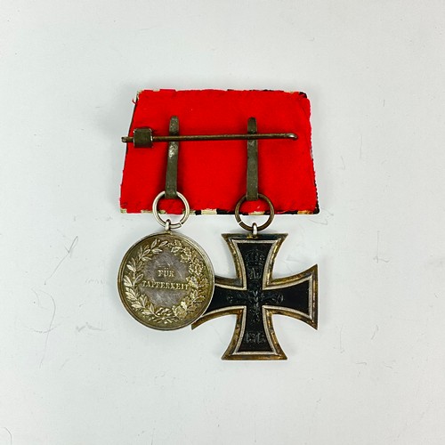 601 - A collection of WWI Imperial medals, to include;  Iron Cross second class, and the Hesse Bravery Med... 