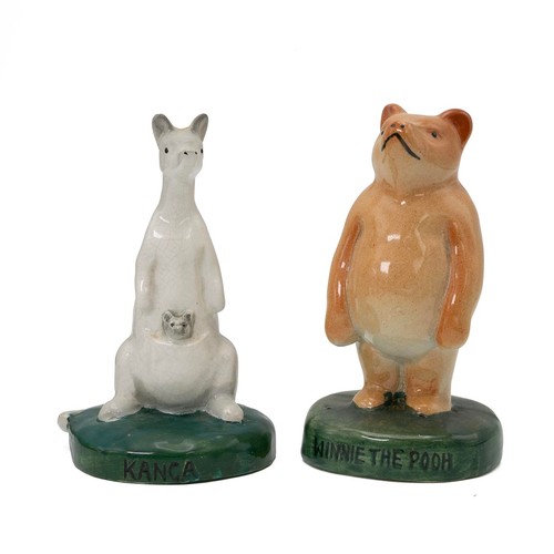 634 - A scarce full set of 1936 Winnie the Pooh figures by Fulham Potteries, one of six sets believed to h... 