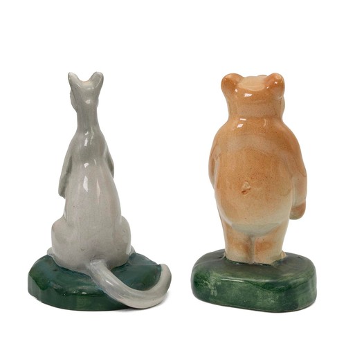 634 - A scarce full set of 1936 Winnie the Pooh figures by Fulham Potteries, one of six sets believed to h... 