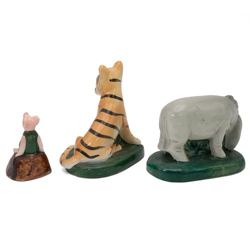 634 - A scarce full set of 1936 Winnie the Pooh figures by Fulham Potteries, one of six sets believed to h... 
