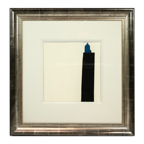 696 - Mackensie Thorpe Destiny 'Living On The Edge' serigraph in colour depicting an elongated house, sign... 