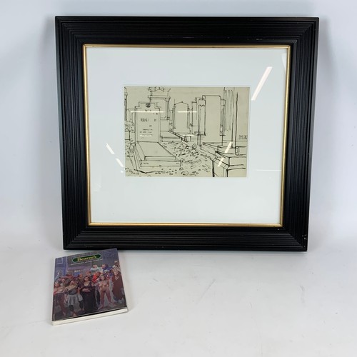 708 - Robert O. Lenkiewicz (1941-2002) 'My Father's Grave (No 462)' circa 1956 signed and inscribed on the... 