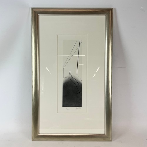 718 - Mackenzie Thorpe limited edition black and white print, 'Walking Up the Hill' No85/850, signed lower... 