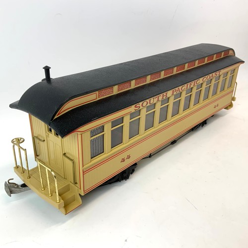 797 - Three Bachmann 'G' Scale Jackson Sharpe coaches. 'South Pacific' coast 89191, 89192 Combine and 8919... 