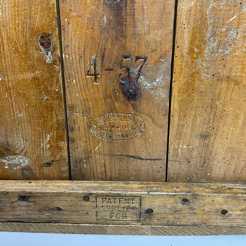 833 - Local interest: A United Dairies crate stamped 'Return To United Dairies, Wootton Bassett, Wilts'; a... 