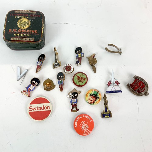 834 - Assortment of badges and brooches including early Robinsons marmalade and Scouting.