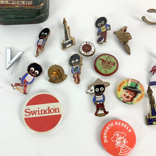 834 - Assortment of badges and brooches including early Robinsons marmalade and Scouting.