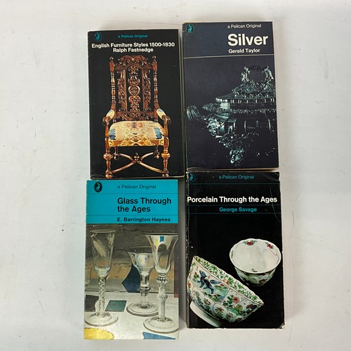 835 - Collection of antique books various subjects including Worcester, clocks and watches and furniture e... 