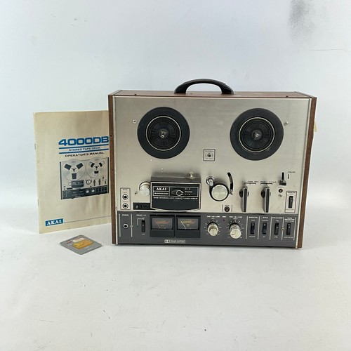 37 - An Akai 4000DB Stereo tape deck in original box with operation manual.Untested for electrical safety... 