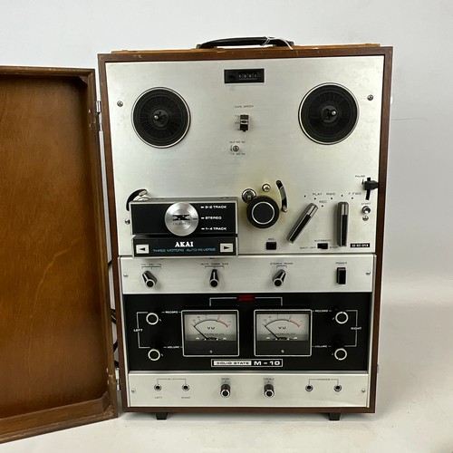 44 - Akai Crossfield X Solid State M-10 tape-to-tape recorder and player. H50cm x W30cm.Untested for elec... 
