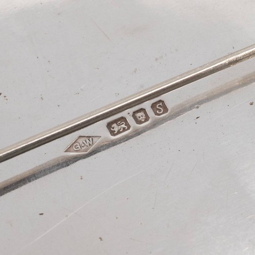 109 - A Graham Watling silver brooch of unusual abstract form, hallmarked London 1973, weight 27 grams.  L... 