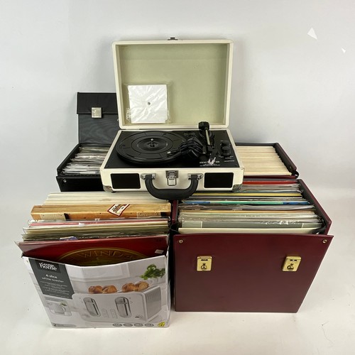 275 - A large collection of LPs and vinyl records, including Blondie, Wings, Pink Floyd, Elton John, The R... 