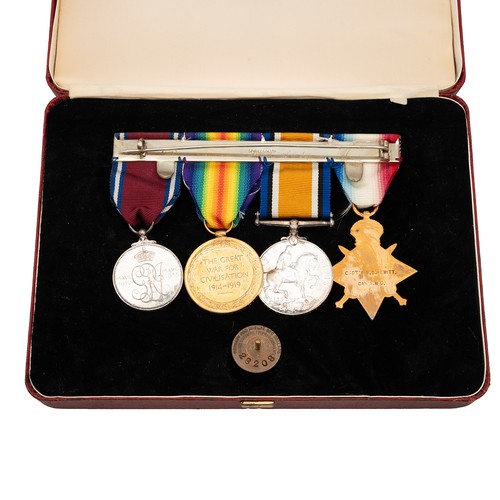 64 - A WWI medal group awarded to Major Samuel Ross Delap Hewitt of the Canadian Army Medical Corps, to i... 