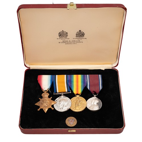 64 - A WWI medal group awarded to Major Samuel Ross Delap Hewitt of the Canadian Army Medical Corps, to i... 