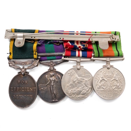 70 - A collection of King George VI medals, to include 1939-1945 War Medal, The Defence Medal, a General ... 