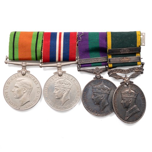 70 - A collection of King George VI medals, to include 1939-1945 War Medal, The Defence Medal, a General ... 