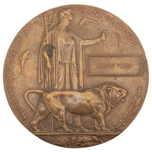 81 - WWI Death Penny to David Ford.