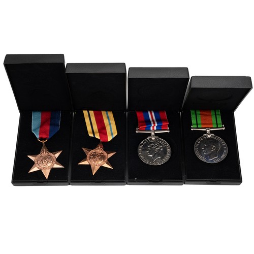 95 - A collection of WWII British Service medals to include 1939-1945- Star, the Africa Star, the Defence... 