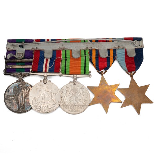 96 - A collection of WWII and later service medals, to include 1939-1945 Star, the Burma Star, the Defenc... 
