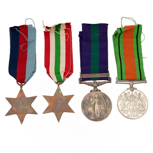 101 - A mixed collection of medals to include 1939-1945 Star, the Italy Star, the Defence Medal and King G... 