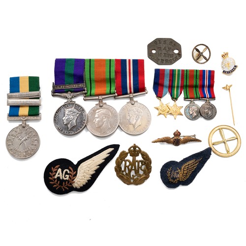 106 - A collection of WWII medals awarded to Sergent J Homersley (591563) of the RAF, to include South-Eas... 