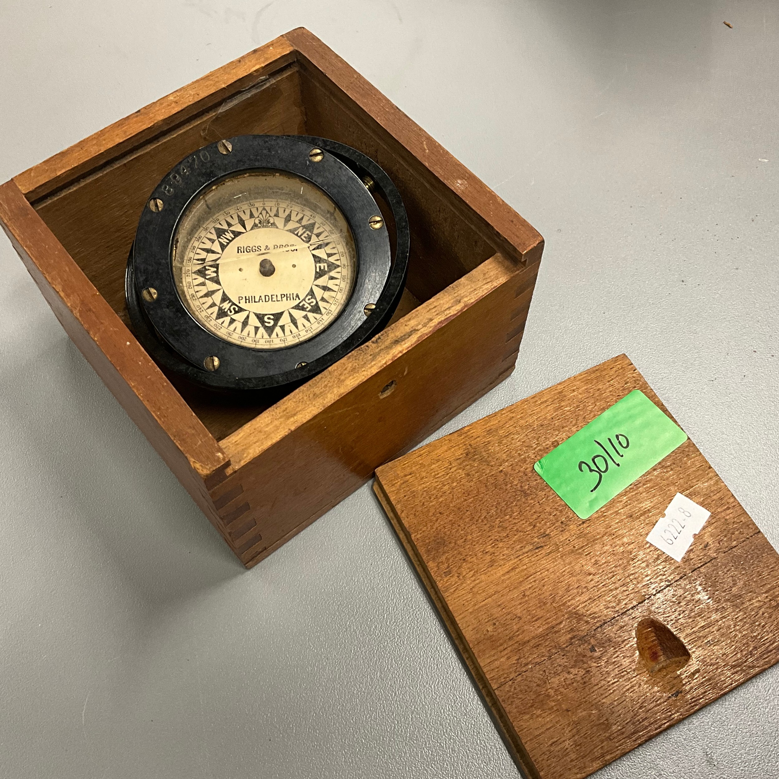 A Riggs & Bros compass.