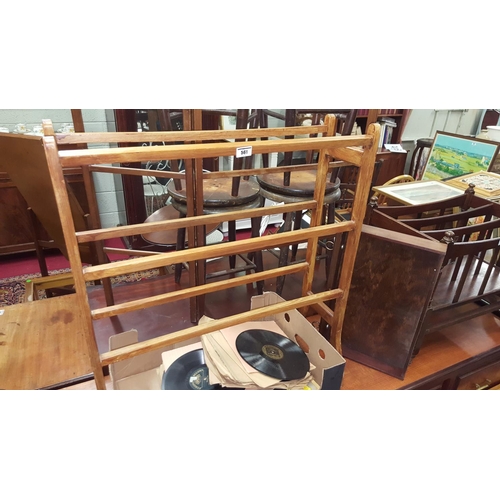 70 - An Early 20th Century stained clothes horse
