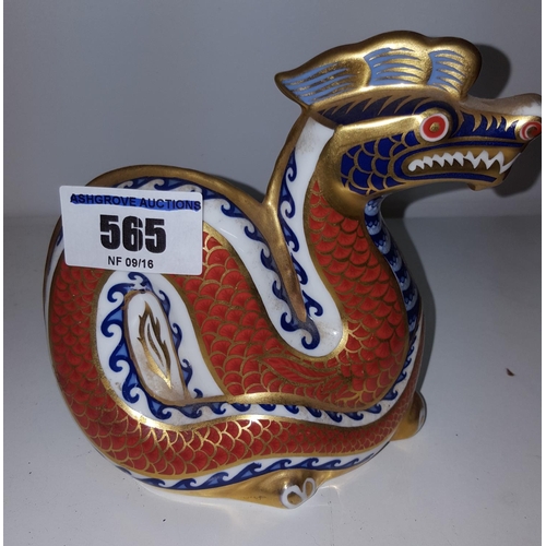 565 - A Royal Crown Derby Dragon.