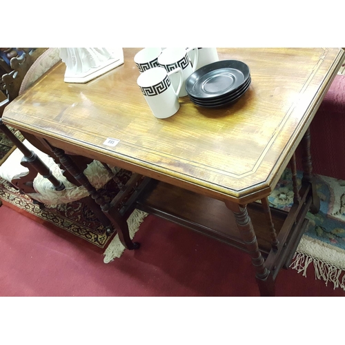 80 - A late !9th Century Mahogany Foldover Card Table.