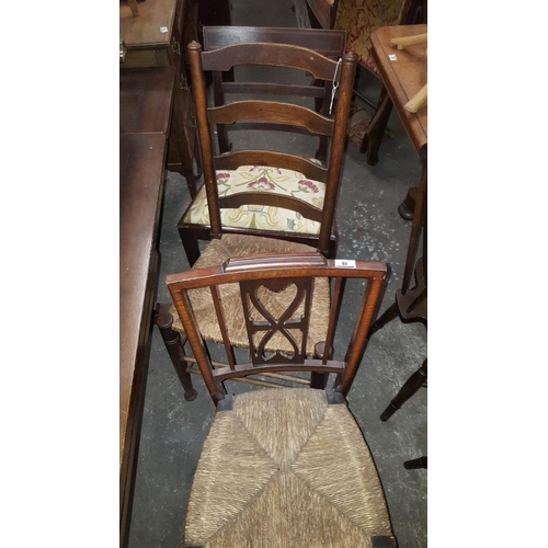 101 - six various 19th Century Chairs.