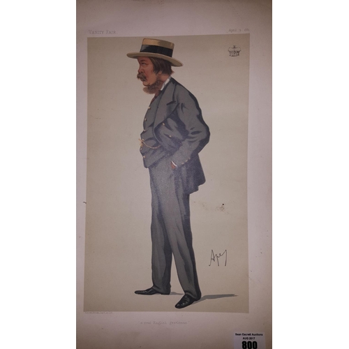 800 - A Set of fourteen Spy Prints of various Men all dated 1881 (unframed).