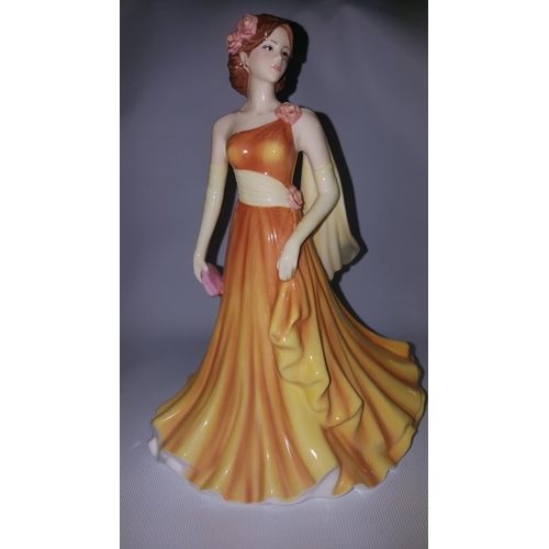 805 - A Coalport 'Seasons of Love-Amber Gold' Model.