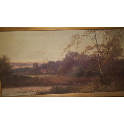 8 - An Oil on Canvas of a 19th Century country scene, along with a pair of Oil Paintings.