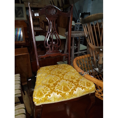 37 - An early 20th Century Mahogany single Chair.