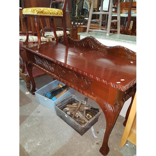 38 - A Modern Mahogany hall Table.