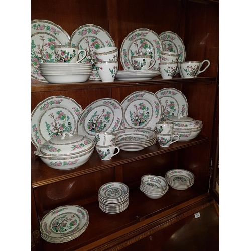 1009 - A large quantity of Staffordshire Lord Nelson Ware in the Indian Tree Pattern.