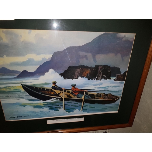 78 - A pair of John Skelton Prints ' Atlantic Coast', Doolin Co Clare and 'Into the Surf' Co Kerry.