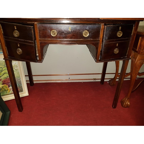 79 - An early 20th Century Mahogany bow fronted Side Table.