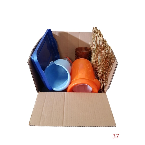 37 - Box of Plastic Kitchen Equipment